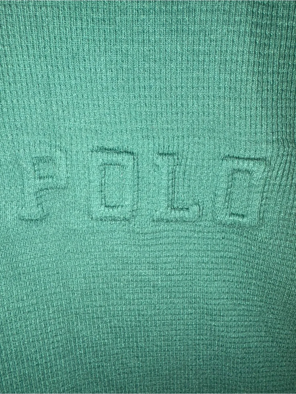 Polo Ralph Lauren Men Size Large Forest Green Waffle Knit Sleepwear Thermal Top